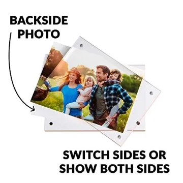 SimbaLux Magnetic Acrylic Photo Frame Set - Stylish Display