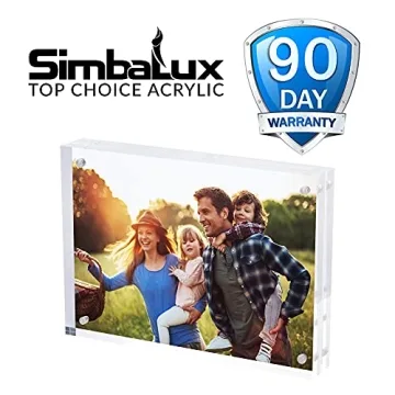 SimbaLux Magnetic Acrylic Photo Frame Set - Stylish Display