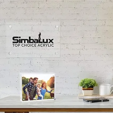 SimbaLux Magnetic Acrylic Photo Frame Set - Stylish Display