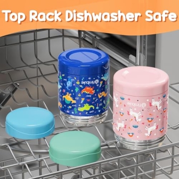 Fimibuke Insulated Food Jar for Kids, 12 OZ Thermos