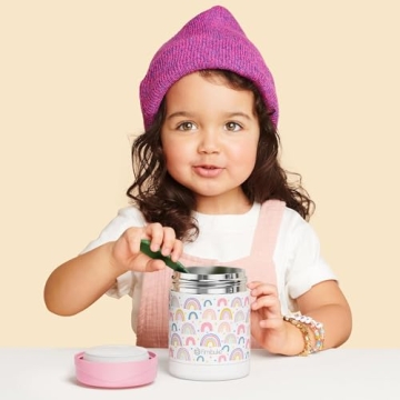 Fimibuke Insulated Food Jar for Kids, 12 OZ Thermos