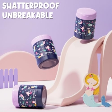 Fimibuke Insulated Food Jar for Kids, 12 OZ Thermos