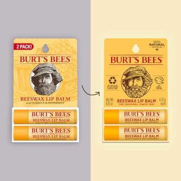 Burt's Bees Lip Balm Valentines Day Gifts, Original Beeswax, Lip Moisturizer With Responsibly Source...