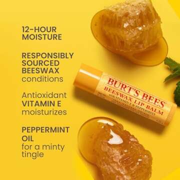 Burt's Bees Beeswax Lip Balm - Natural Moisturizer 2 Tubes