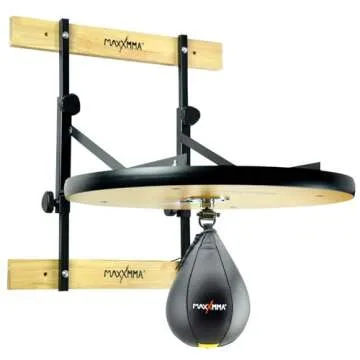 MaxxMMA Heavy Duty Adjustable Speed Bag Platform Kit 24" + Speed Ball (10" x 7")