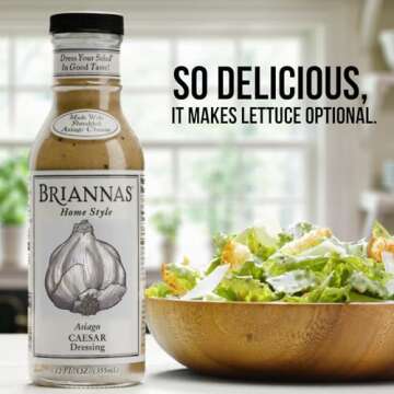 BRIANNAS Asiago Caesar Dressing - Premium Gluten-Free Flavor