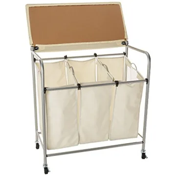 Honey-Can-Do Rolling Laundry Sorter with Ironing Board