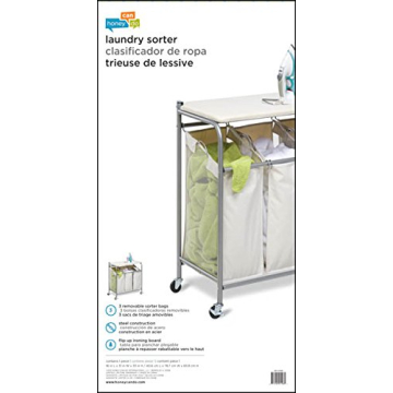 Honey-Can-Do Rolling Laundry Sorter with Ironing Board