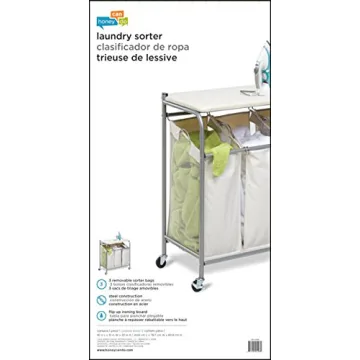 Honey-Can-Do Rolling Laundry Sorter with Ironing Board