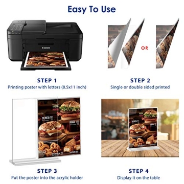 8.5x11 Acrylic Sign Holder - Double-Sided Display