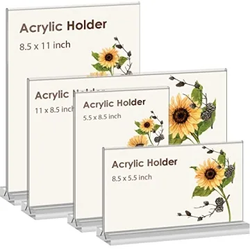 8.5x11 Acrylic Sign Holder - Double-Sided Display