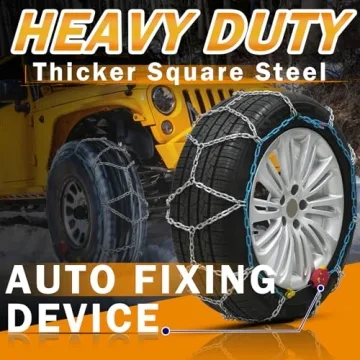 Coco Bird Heavy Duty AutoFixing Snow Chains for Light Truck, SUV & Pickup