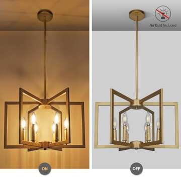 Klgxnrd Gold Pendant Light - Modern Chandelier Design