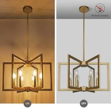 Klgxnrd Gold Pendant Light - Modern Chandelier Design