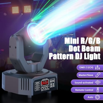 Compact 30W Stage Moving Head Light with Remote Control & DMX512