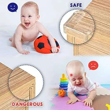 20 Pack Corner Protector Baby, Table Corner Protectors for Baby Corner Protector Guards Clear Corner Protectors for Furniture Corner Protectors Corner Guards Baby Proof Corner Covers Baby Safety