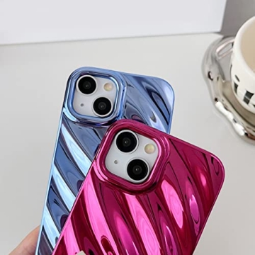 Durable Water Ripple iPhone 14 Pro Max Case Light Silver