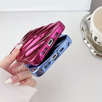 Durable Water Ripple iPhone 14 Pro Max Case Light Silver