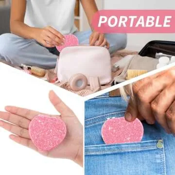 Dimeho Compact Folding Mirror Heart Shaped Magnifying Mini Vanity Mirror Portable Travel Makeup Mirror for Purse Double-Sided Cute Glitter Cosmetic Mirror for Women Home Office