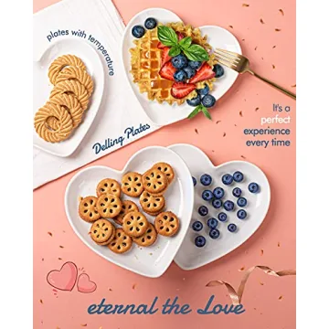 Heart Shaped Dessert Salad Plates for All Occasions