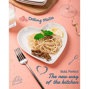 Heart Shaped Dessert Salad Plates for All Occasions