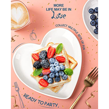 Heart Shaped Dessert Salad Plates for All Occasions