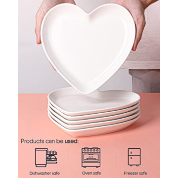 Heart Shaped Dessert Salad Plates for All Occasions