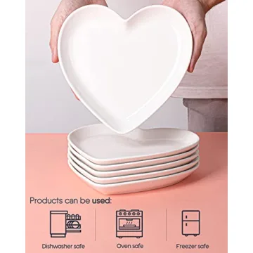 Heart Shaped Dessert Salad Plates for All Occasions