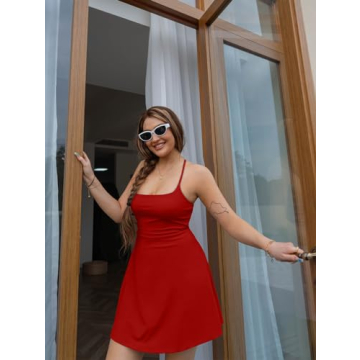 HYZ Women's Versatile Summer Athletic Mini Dress
