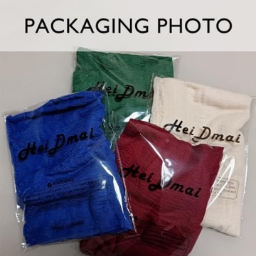 HeiDmai Soft Cotton Blend Vintage Scarf - Stylish & Versatile