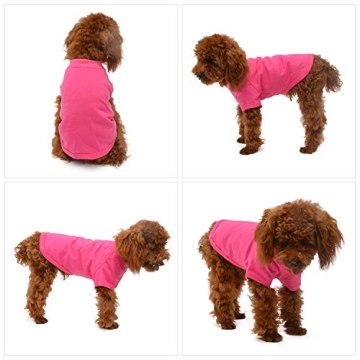 Lovelonglong Dog T-Shirt for Small Dogs in Rosered