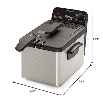 National Presto Pro Fry Immersion Deep Fryer for Home Cooking