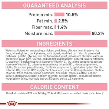 Royal Canin Feline Health Nutrition Kitten Thin Slices in Gravy Canned Cat Food, 3 oz., Count of 24