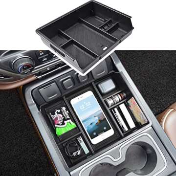 EDBETOS Center Console Organizer Tray for Chevy Silverado/GMC Sierra