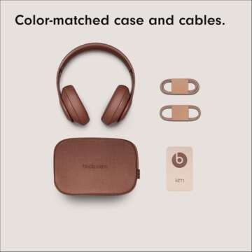 Beats Studio Pro x Kim Kardashian - Bluetooth Noise Cancelling Headphones with AppleCare+ (2 Years) - Earth