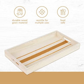 Versatile Wood Serving Tray Set - Perfect for Any Occasion