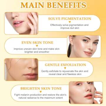 Nicgou Lemon Turmeric Kojic Soap, Turmeric Soap Bar for Face ＆ Body，Natural Turmeric Handmade So...