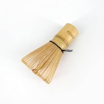 Authentic Japanese Handcrafted Matcha Tea Whisk - 100 Prong Golden Bamboo