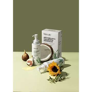 Mayraki Anti Hair Loss & Volumizing Shampoo Kit for Color-Treated Hair |Clarifying Growth Shampoo For Fuller, Thicker Hair | 300 ml | 10.14 fl.oz x2