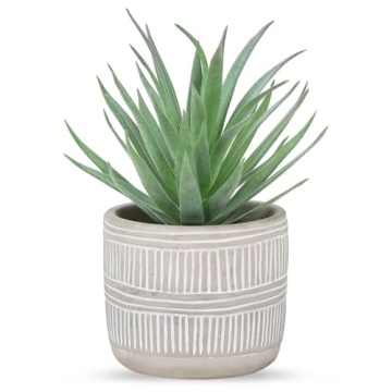 Der Rose Fake Succulents - Artificial Potted Plants for Home and Office Decoration