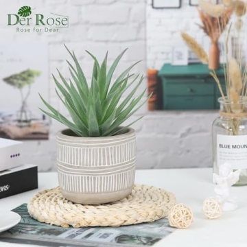 Der Rose Realistic Artificial Succulents for Home Decor