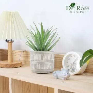 Der Rose Realistic Artificial Succulents for Home Decor