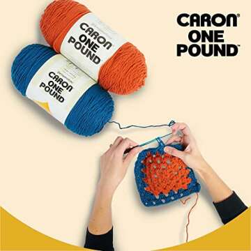 Caron One Pound Sunflower Yarn - 2 Pack 812 Yards