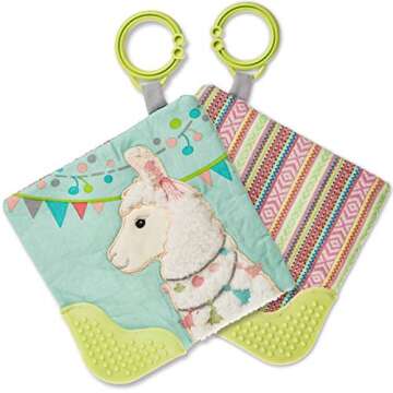Mary Meyer LilyLlama Crinkle Teether - Safe, Fun & Engaging for Infants