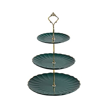 Sweejar 3 Tier Ceramic Cake Stand Elegant Dessert Platter