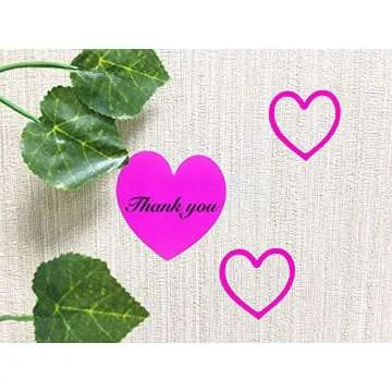 3-Way Pink Love Heart Stickers for Arts & Crafts