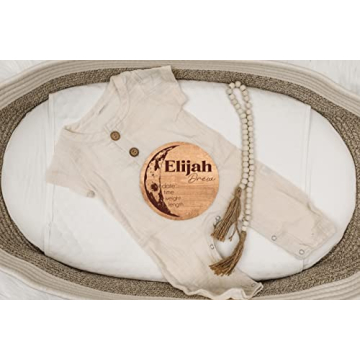 Personalized Birth Stat Sign for Newborns | Nursery Decor