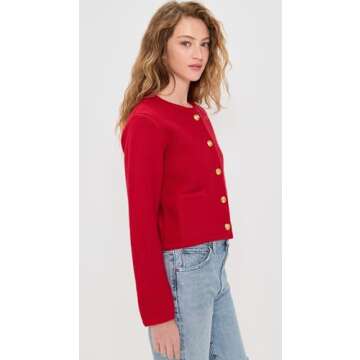 English Factory Women's Stylish Knit Sweater Cardigan