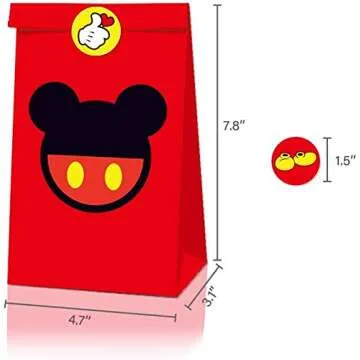 24 Packs Mouse Gift Bags For Party Decorations