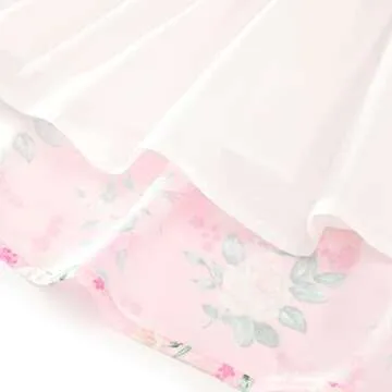 Flofallzique Pink Girls Summer Dress with Tie Back